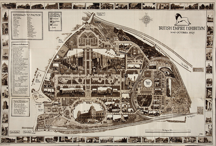 Plan of the British Empire Exhibition, 1925. 